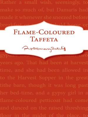 cover image of Flame-Coloured Taffeta